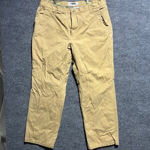 Mountain Khakis Pants Mens 42x34 Tan Flannel Lined Canvas Rugged Outdoor Warm